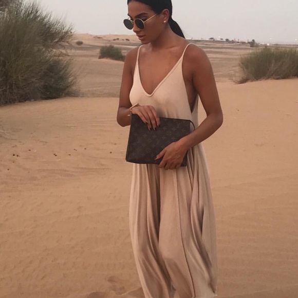 Windsor Dresses & Skirts - Windsor Store Casual Linen Maxi Dress, Taupe NWT